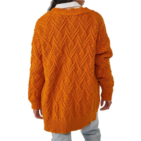 NEW Free People Montana Cable Cardigan - Picture 5 of 14